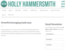 Tablet Screenshot of hollyhammersmith.com